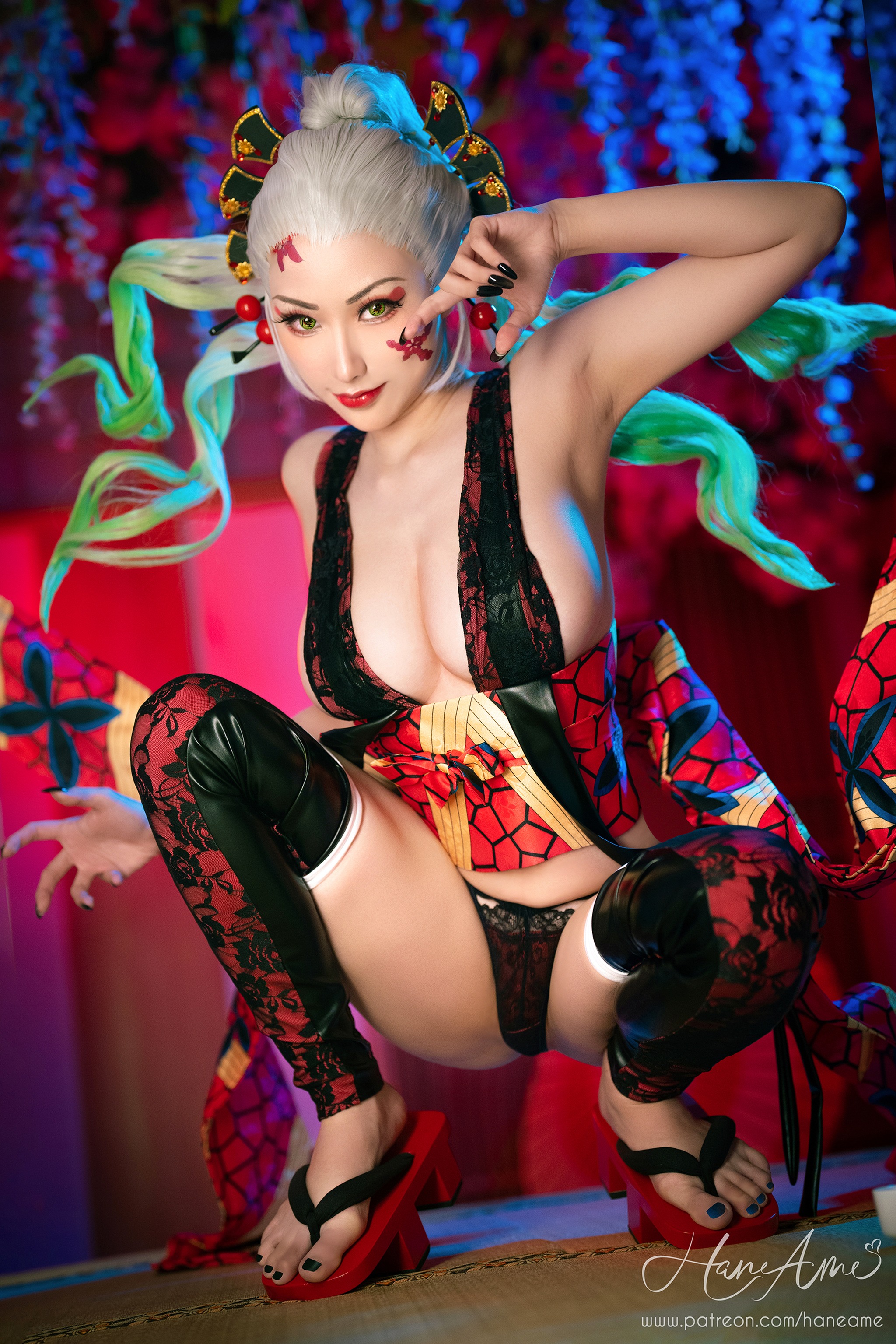 雨波_HaneAme – NO.195 Daki 堕姬[23P]-XikXak